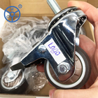 1.2 Inch Silent Non Rotating Rigid TPR Casters For Small Pulleys